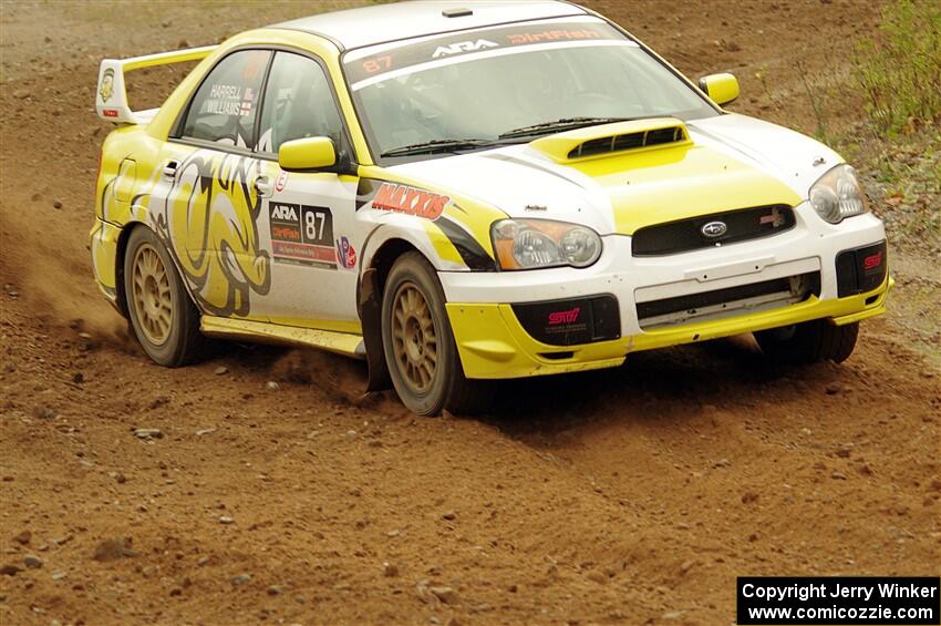 Mark Williams / Steve Harrell Subaru WRX STi on SS9, Silver-Arvon I.