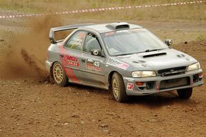 Dylan Gondyke / Zach Stewart Subaru Impreza on SS9, Silver-Arvon I.