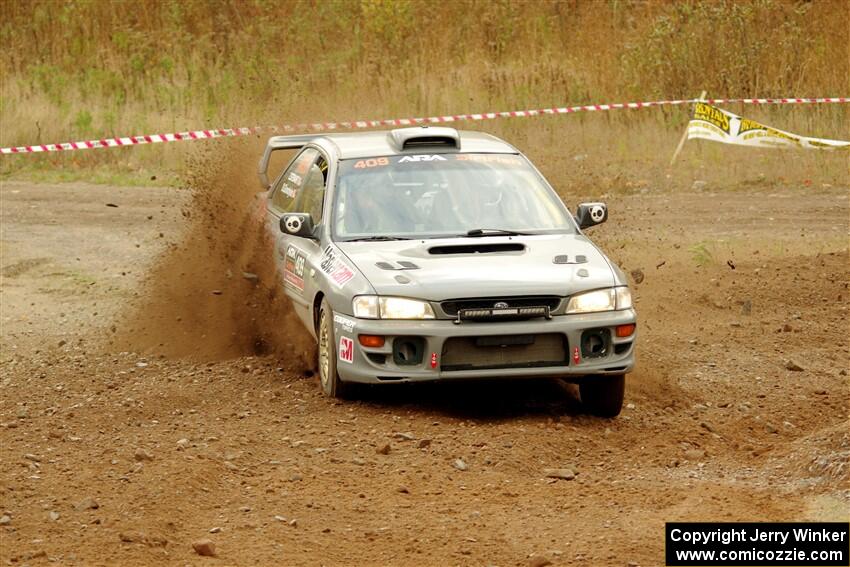 Dylan Gondyke / Zach Stewart Subaru Impreza on SS9, Silver-Arvon I.