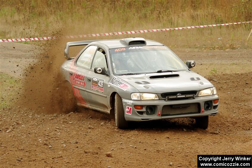 Dylan Gondyke / Zach Stewart Subaru Impreza on SS9, Silver-Arvon I.