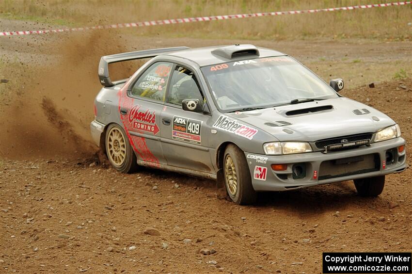 Dylan Gondyke / Zach Stewart Subaru Impreza on SS9, Silver-Arvon I.