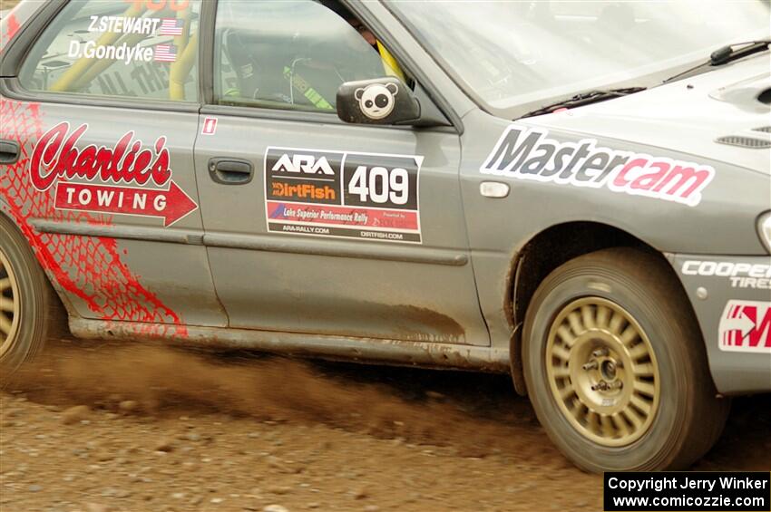 Dylan Gondyke / Zach Stewart Subaru Impreza on SS9, Silver-Arvon I.