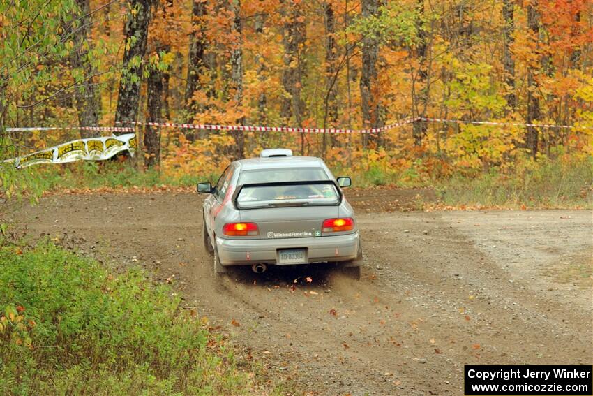 Dylan Gondyke / Zach Stewart Subaru Impreza on SS9, Silver-Arvon I.