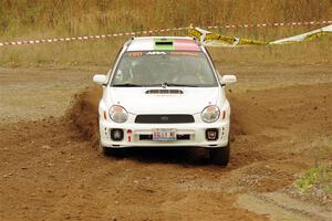 Ivo Draganov / Vladimir Yanev Subaru WRX Wagon on SS9, Silver-Arvon I.