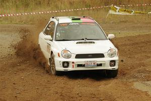 Ivo Draganov / Vladimir Yanev Subaru WRX Wagon on SS9, Silver-Arvon I.