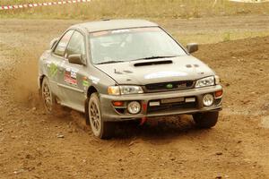 Jordan Locher / Tom Addison Subaru Impreza 2.5RS on SS9, Silver-Arvon I.