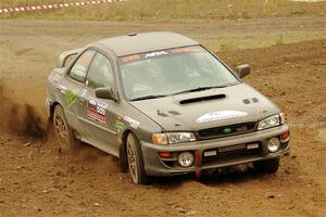 Jordan Locher / Tom Addison Subaru Impreza 2.5RS on SS9, Silver-Arvon I.