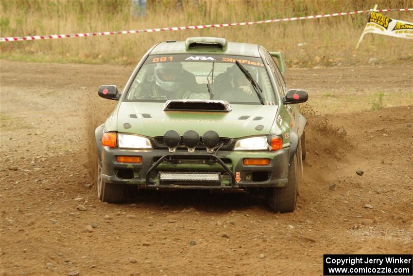 Geoff Weide / Derric Throne Subaru Impreza on SS9, Silver-Arvon I.