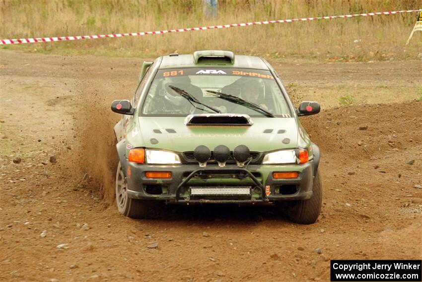 Geoff Weide / Derric Throne Subaru Impreza on SS9, Silver-Arvon I.