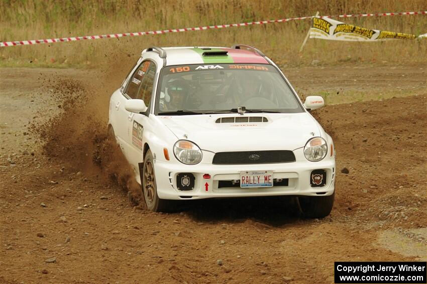 Ivo Draganov / Vladimir Yanev Subaru WRX Wagon on SS9, Silver-Arvon I.