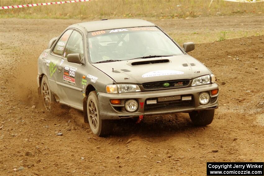 Jordan Locher / Tom Addison Subaru Impreza 2.5RS on SS9, Silver-Arvon I.