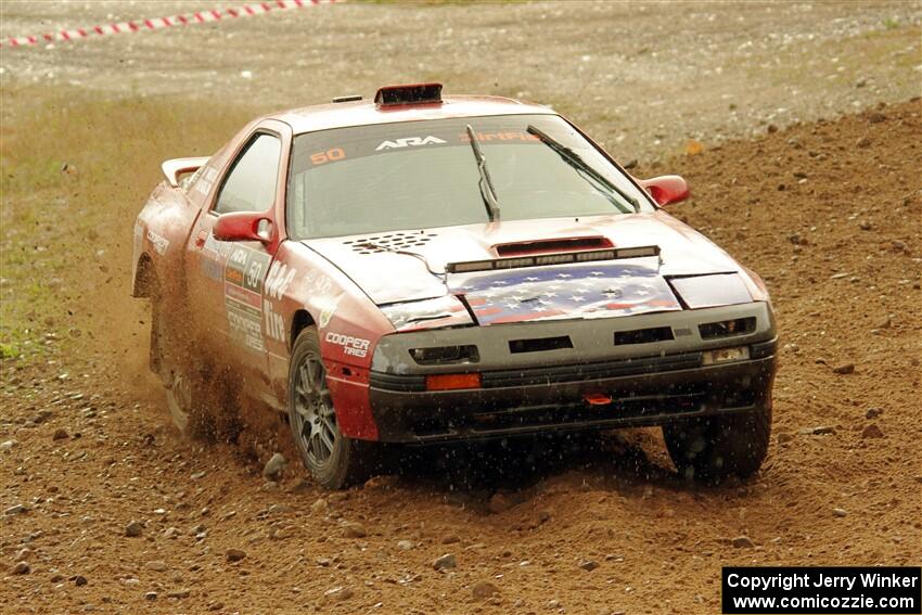 Al Dantes, Jr. / Keegan Helwig Mazda RX-7 LS on SS9, Silver-Arvon I.