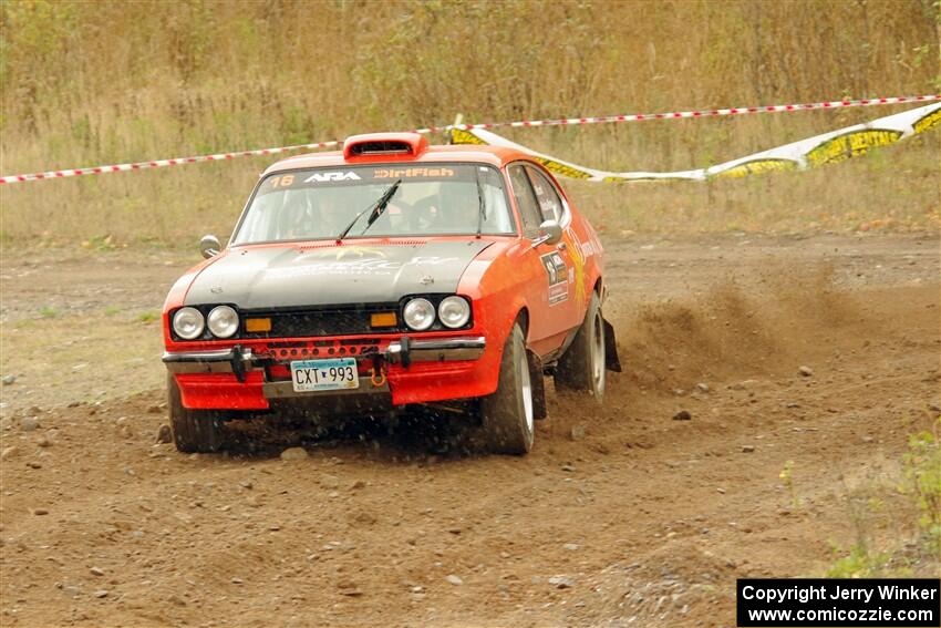 Mike Hurst / Michel Hoche-Mong Ford Capri on SS9, Silver-Arvon I.