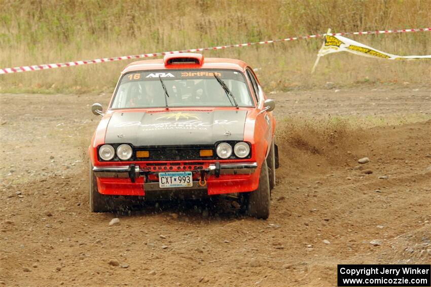 Mike Hurst / Michel Hoche-Mong Ford Capri on SS9, Silver-Arvon I.