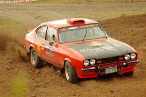 Mike Hurst / Michel Hoche-Mong Ford Capri on SS9, Silver-Arvon I.