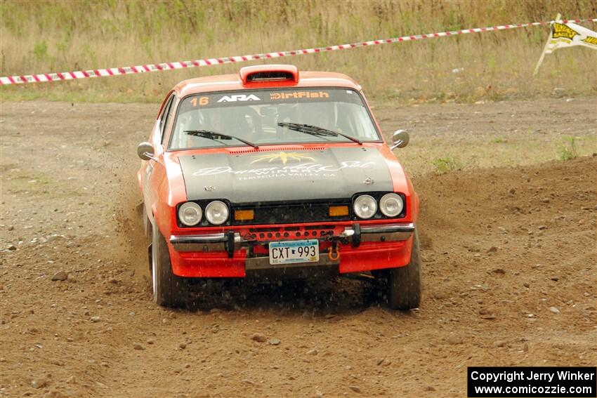 Mike Hurst / Michel Hoche-Mong Ford Capri on SS9, Silver-Arvon I.