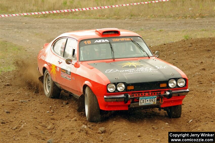 Mike Hurst / Michel Hoche-Mong Ford Capri on SS9, Silver-Arvon I.