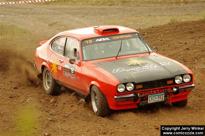 Mike Hurst / Michel Hoche-Mong Ford Capri on SS9, Silver-Arvon I.