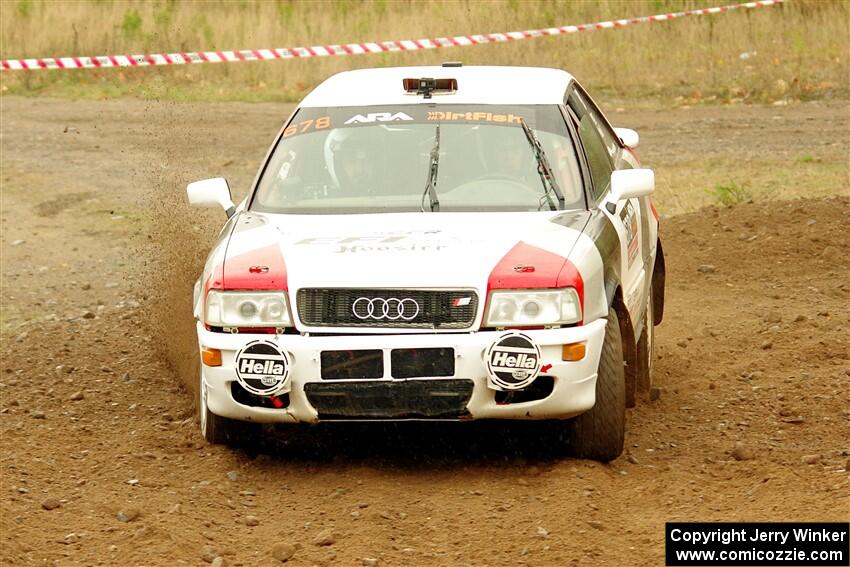 Nick Bragg / Dominic Depaoli Audi S2 Quattro on SS9, Silver-Arvon I.