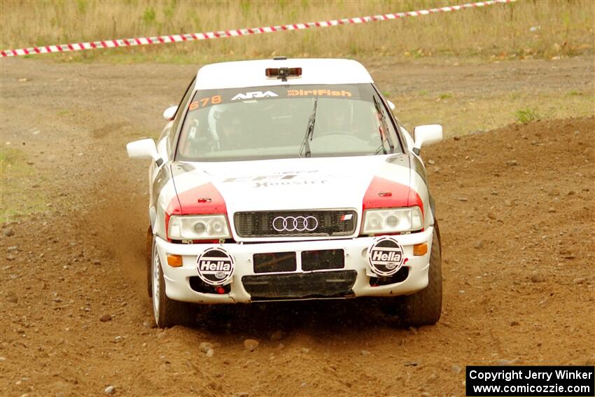 Nick Bragg / Dominic Depaoli Audi S2 Quattro on SS9, Silver-Arvon I.