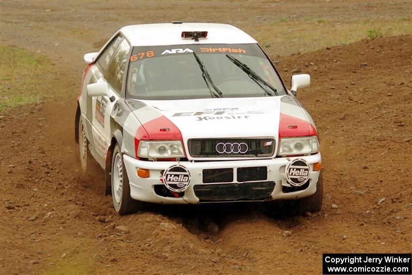 Nick Bragg / Dominic Depaoli Audi S2 Quattro on SS9, Silver-Arvon I.