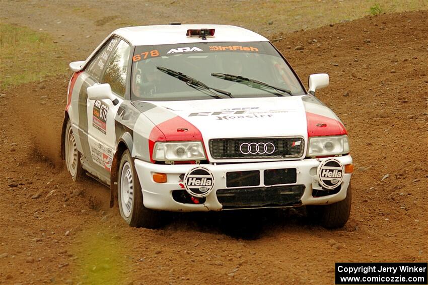 Nick Bragg / Dominic Depaoli Audi S2 Quattro on SS9, Silver-Arvon I.