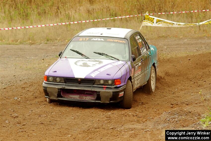 Michael Miller / Angelica Miller Mitsubishi Galant VR-4 on SS9, Silver-Arvon I.