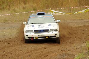 Tim Michel / Bryce Proseus Audi A4 Quattro on SS9, Silver-Arvon I.