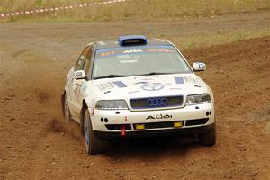 Tim Michel / Bryce Proseus Audi A4 Quattro on SS9, Silver-Arvon I.