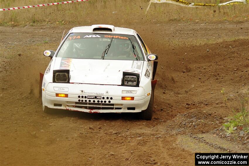 Kevin Schmidt / Kyle Roberts Mazda RX-7 on SS9, Silver-Arvon I.