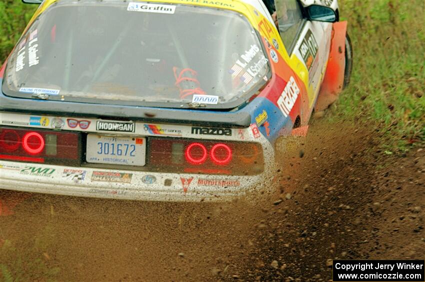 Kevin Schmidt / Kyle Roberts Mazda RX-7 on SS9, Silver-Arvon I.