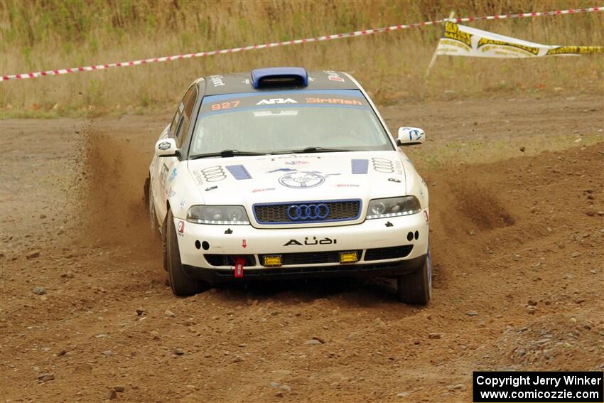 Tim Michel / Bryce Proseus Audi A4 Quattro on SS9, Silver-Arvon I.