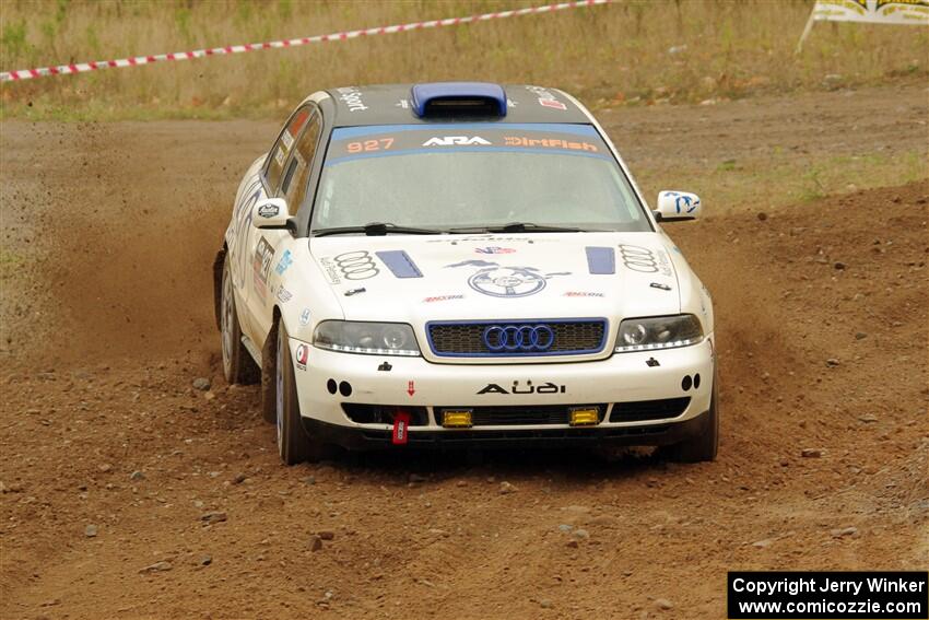 Tim Michel / Bryce Proseus Audi A4 Quattro on SS9, Silver-Arvon I.