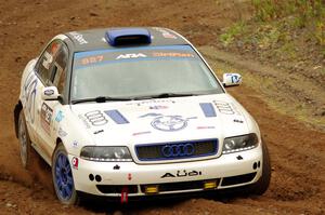 Tim Michel / Bryce Proseus Audi A4 Quattro on SS9, Silver-Arvon I.