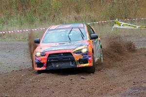 Sumit Panjabi / Alix Hakala Mitsubishi Lancer Evo X on SS9, Silver-Arvon I.