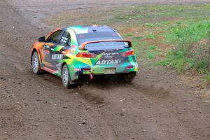 Sumit Panjabi / Alix Hakala Mitsubishi Lancer Evo X on SS9, Silver-Arvon I.