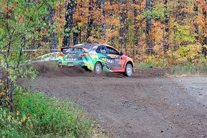 Sumit Panjabi / Alix Hakala Mitsubishi Lancer Evo X on SS9, Silver-Arvon I.