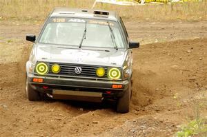 Cory Grant / Kevin Forde VW Jetta on SS9, Silver-Arvon I.