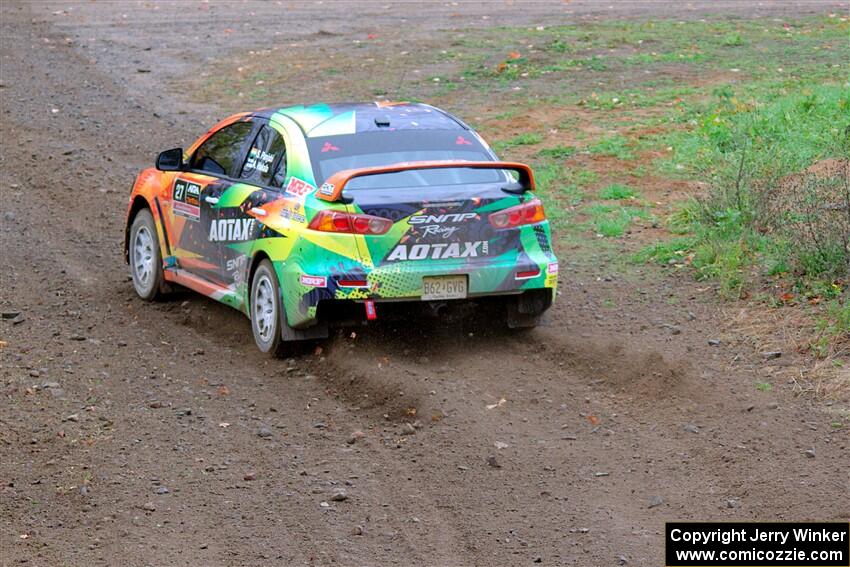 Sumit Panjabi / Alix Hakala Mitsubishi Lancer Evo X on SS9, Silver-Arvon I.