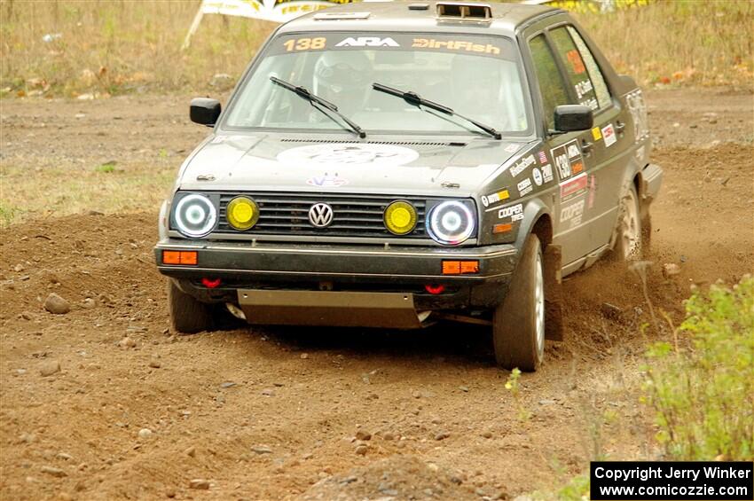 Cory Grant / Kevin Forde VW Jetta on SS9, Silver-Arvon I.