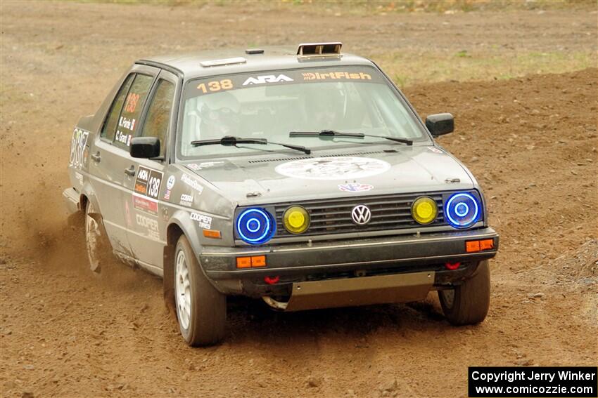 Cory Grant / Kevin Forde VW Jetta on SS9, Silver-Arvon I.