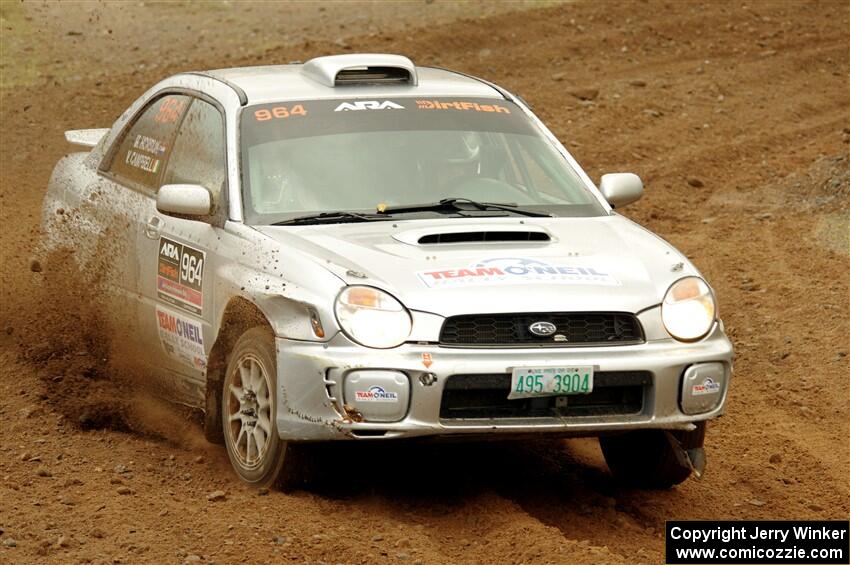 Vivian Campbell / Michael Hordijk Subaru Impreza on SS9, Silver-Arvon I.