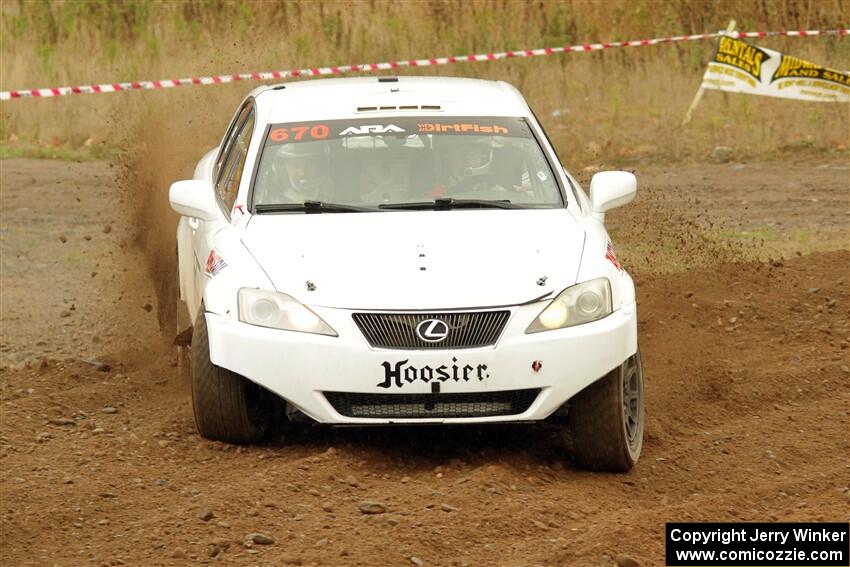 Michael Eckstein / Dylan Whittaker Lexus IS250 on SS9, Silver-Arvon I.