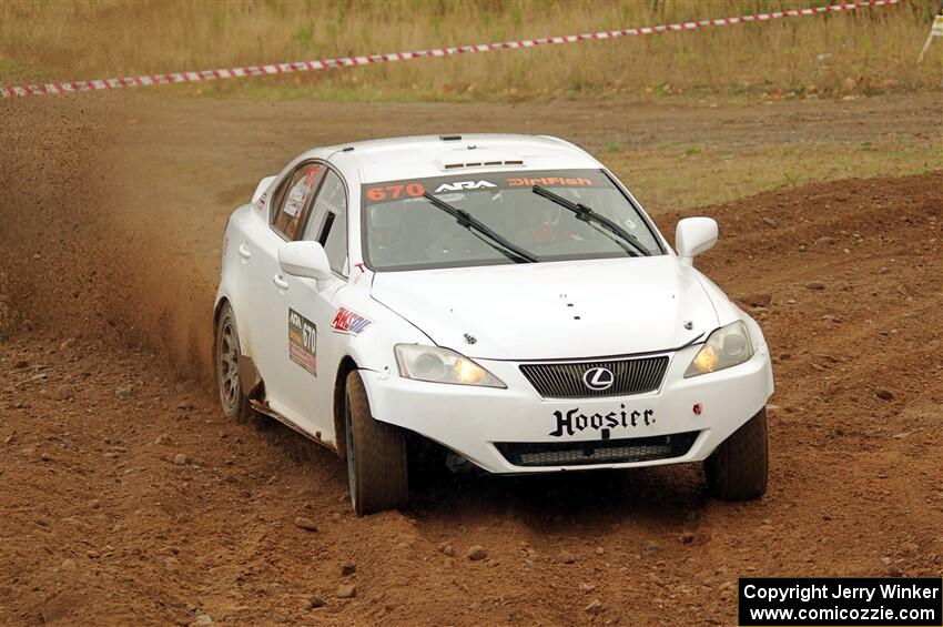 Michael Eckstein / Dylan Whittaker Lexus IS250 on SS9, Silver-Arvon I.