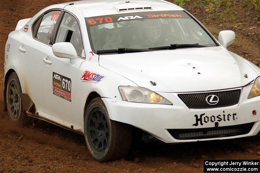 Michael Eckstein / Dylan Whittaker Lexus IS250 on SS9, Silver-Arvon I.