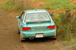 Kyle Turner / Kevin Turner Subaru Impreza comes to a halt on SS9, Silver-Arvon I.