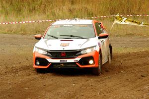 John Sharps / Paul Hubers Honda Civic on SS9, Silver-Arvon I.