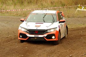 John Sharps / Paul Hubers Honda Civic on SS9, Silver-Arvon I.