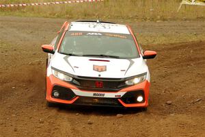 John Sharps / Paul Hubers Honda Civic on SS9, Silver-Arvon I.