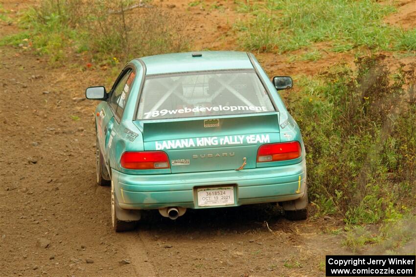 Kyle Turner / Kevin Turner Subaru Impreza comes to a halt on SS9, Silver-Arvon I.